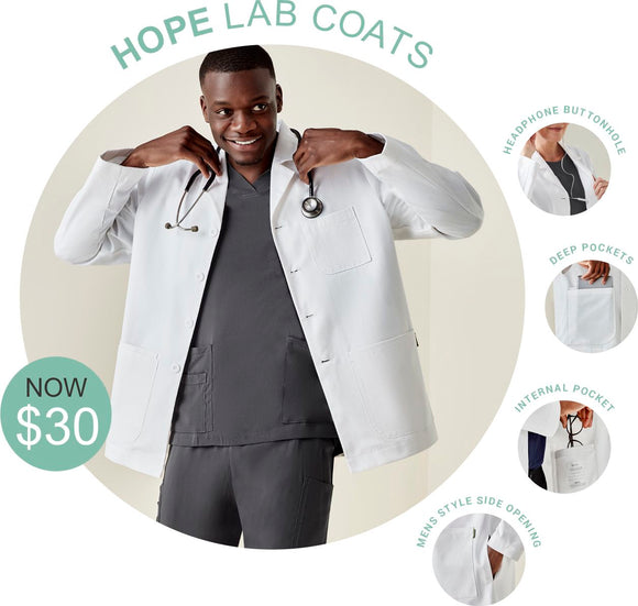 Mens & Ladies White Lab Coats