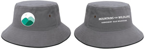 Mountains for Wildlife  Embroidered Brushed Cotton Bucket Hat