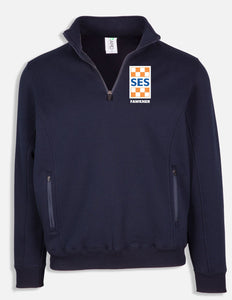 SES Fawkner  1/2 Zip Fleecy