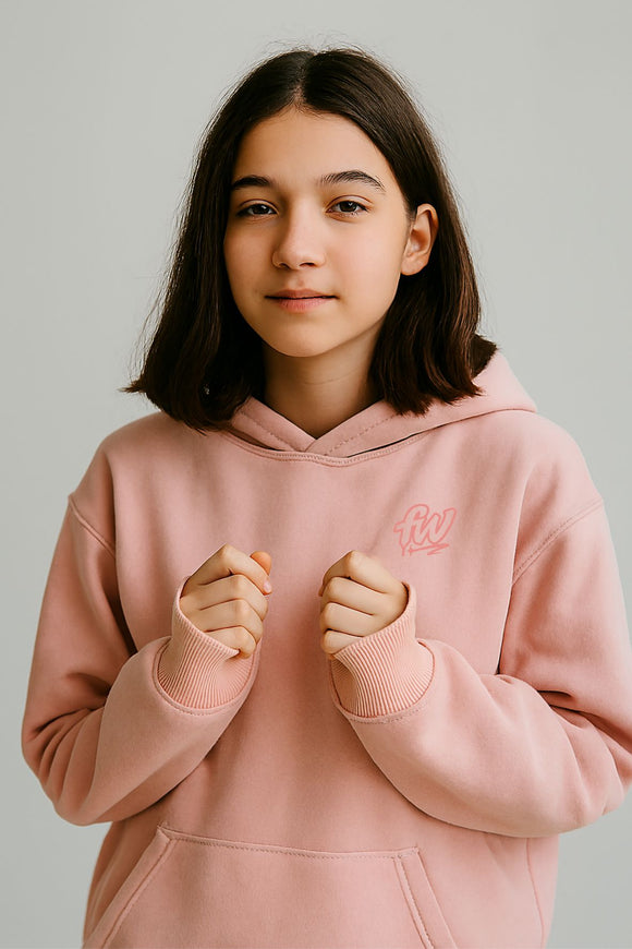 figitwear Kids Hoodie (Lt Pink)