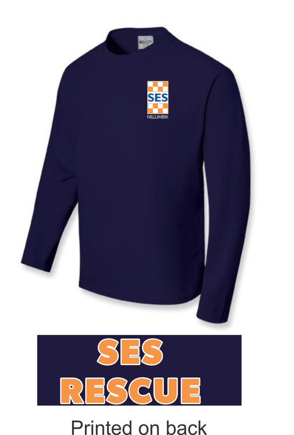 SES Long Sleeve Polyester Tee