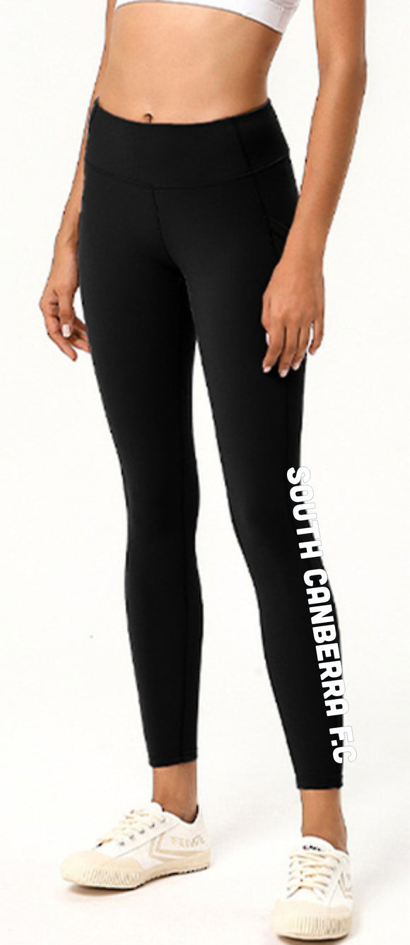 South Canberra FC Club Tights - Black Tights