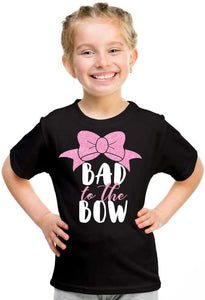 Bad to the Bow Kids Printed Tee