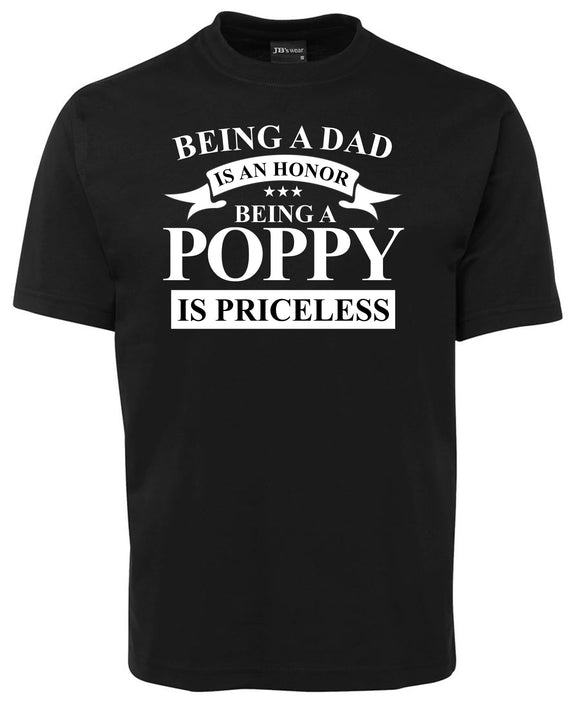 Dad - Poppy Pricesless tee.