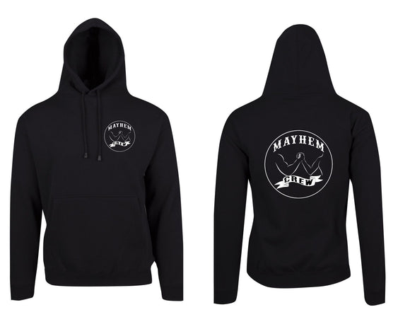 Mayhem Crew Printed Hoodie (Black or White)