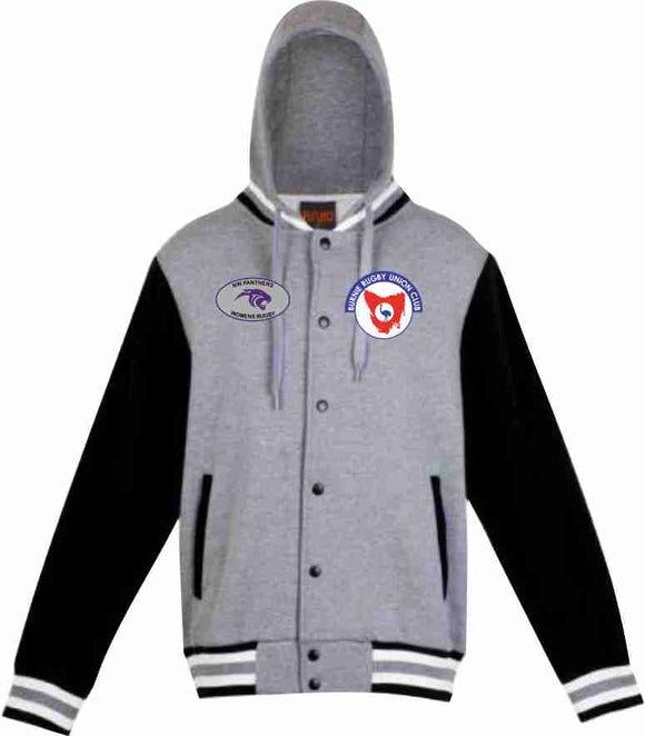 Burnie Rugby Varsity Jacket with Hood