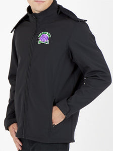 Somerset Basketball Softshell Jacket with hood.