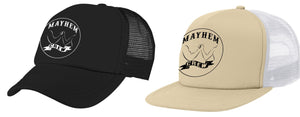 Mayhem Crew Embroidered Trucker Caps